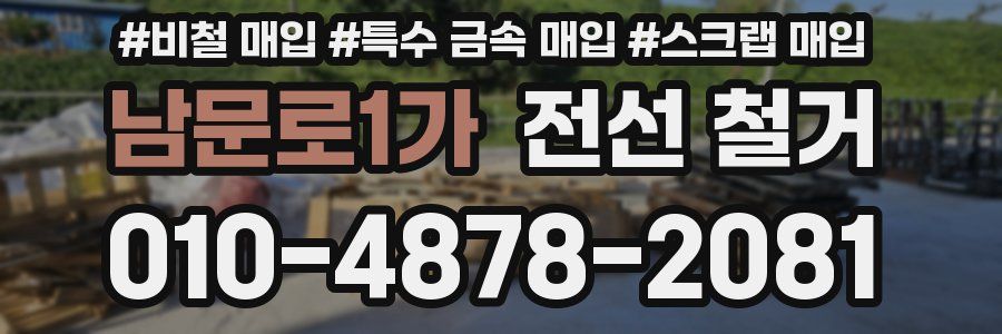 남문로1가 전선 철거