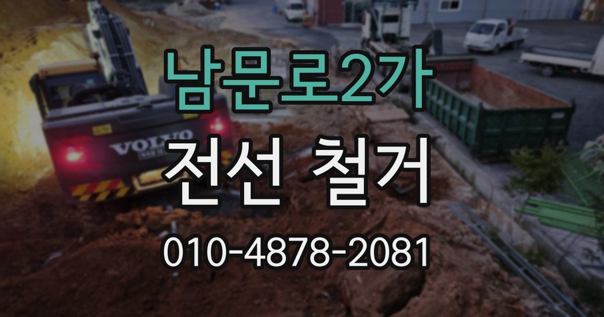 남문로2가 전선 철거