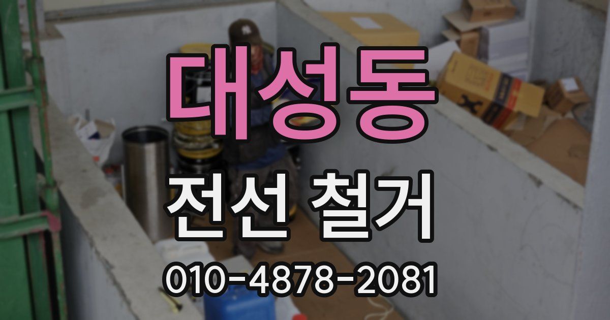 대성동 전선 철거