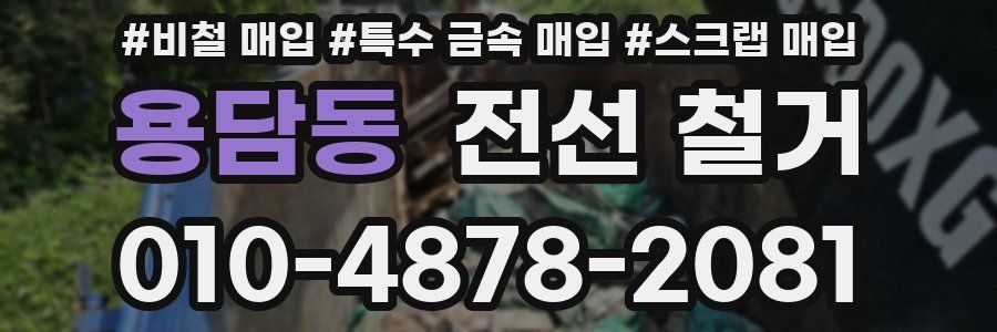 용담동 전선 철거