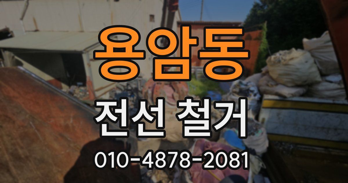 용암동 전선 철거