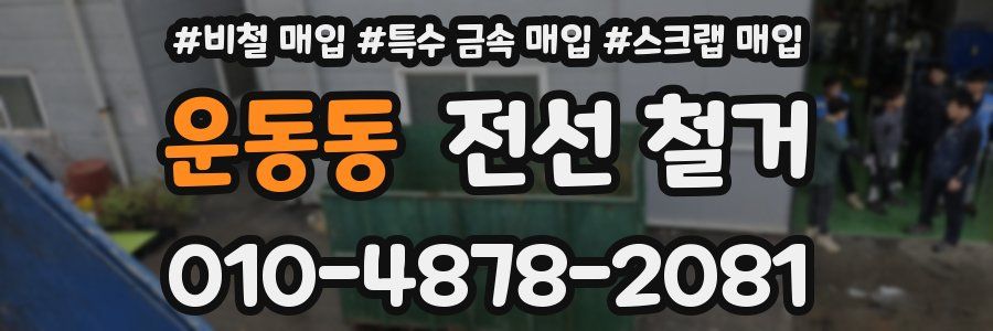 운동동 전선 철거