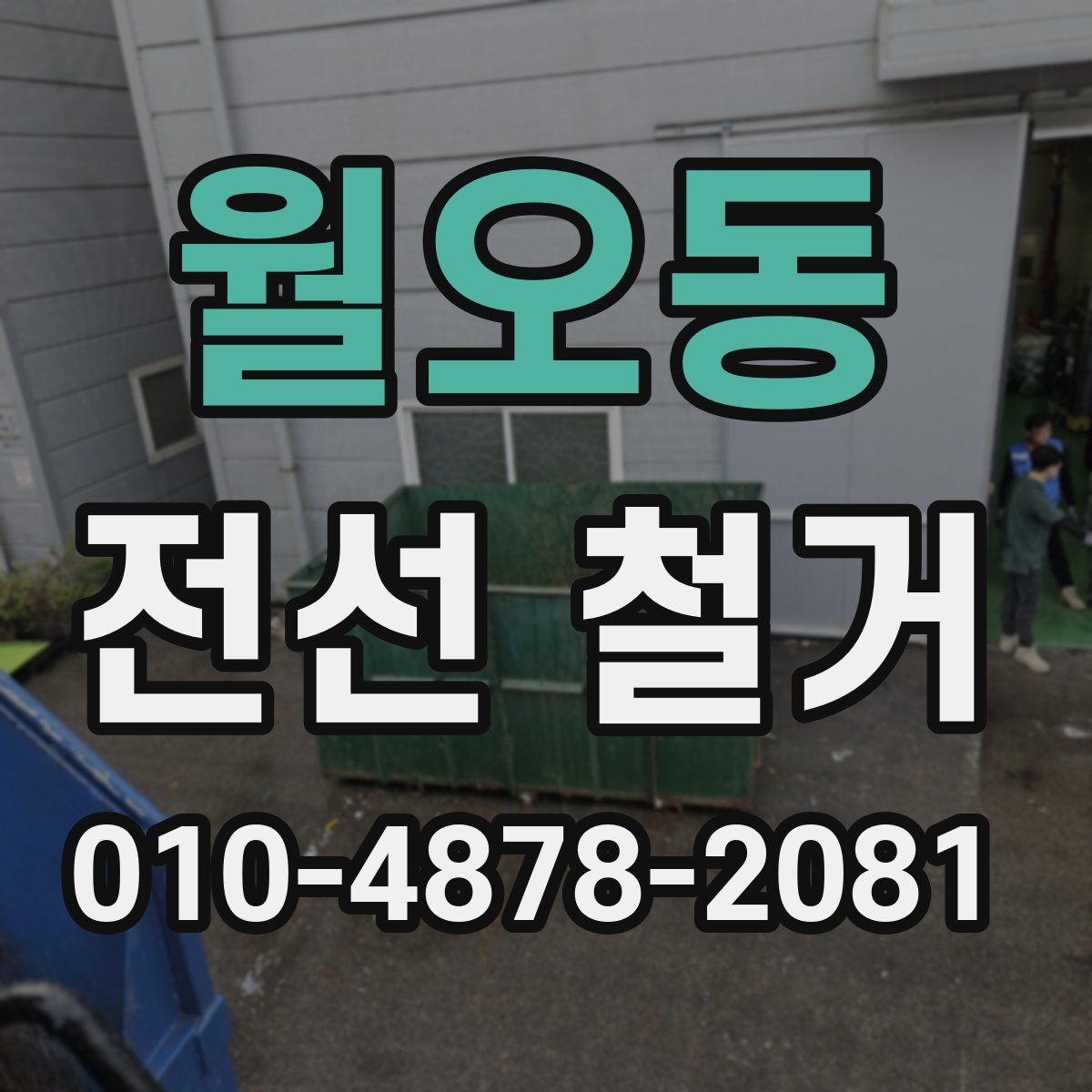 월오동 전선 철거
