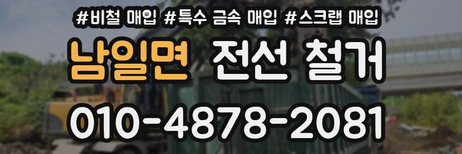 남일면 전선 철거