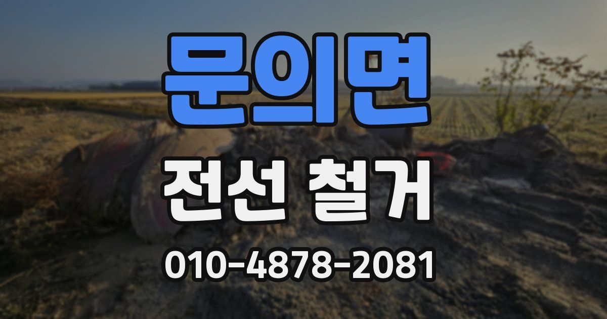 문의면 전선 철거