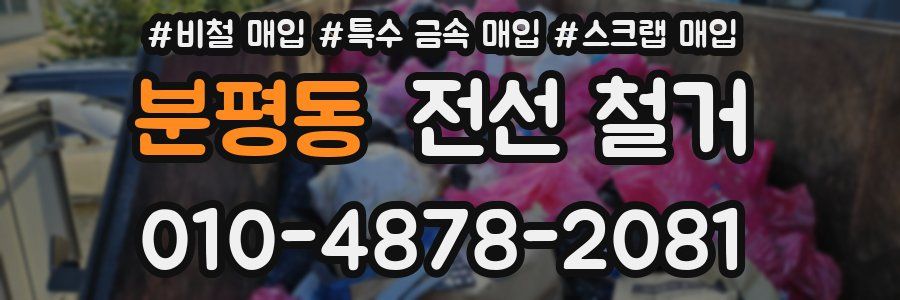 분평동 전선 철거