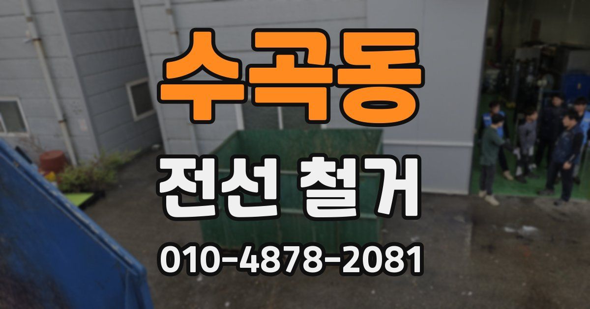수곡동 전선 철거