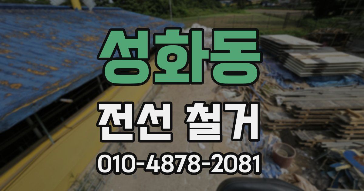 성화동 전선 철거