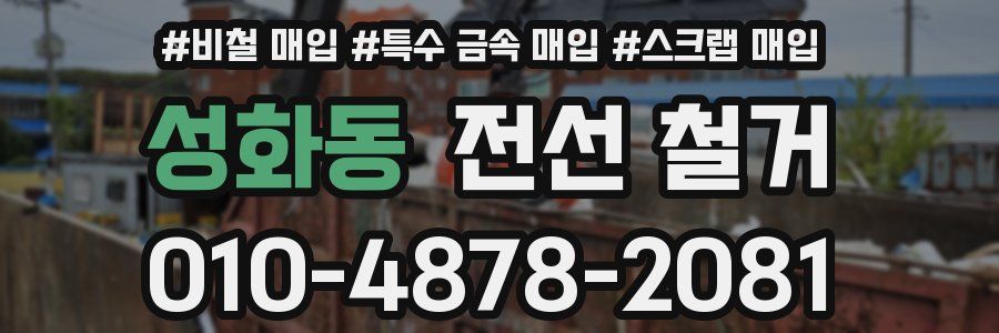 성화동 전선 철거
