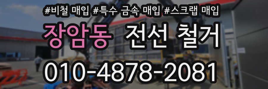 장암동 전선 철거