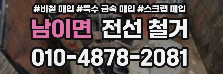 남이면 전선 철거