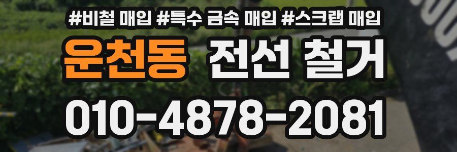 운천동 전선 철거