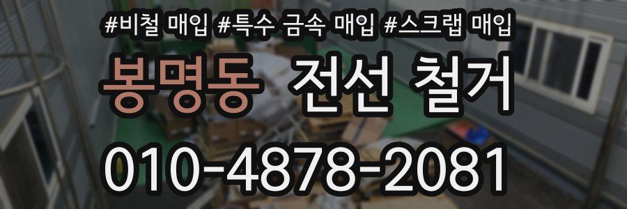 봉명동 전선 철거