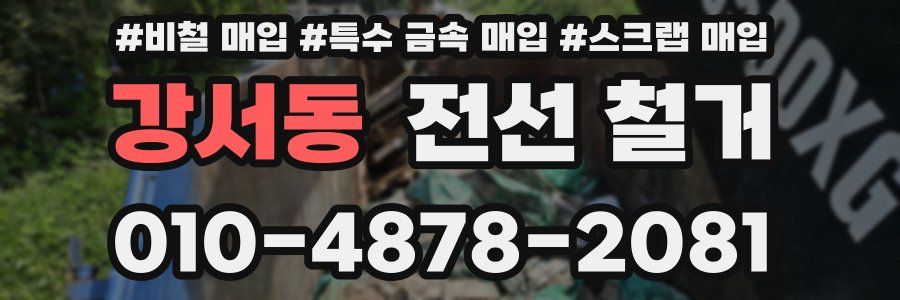 강서동 전선 철거