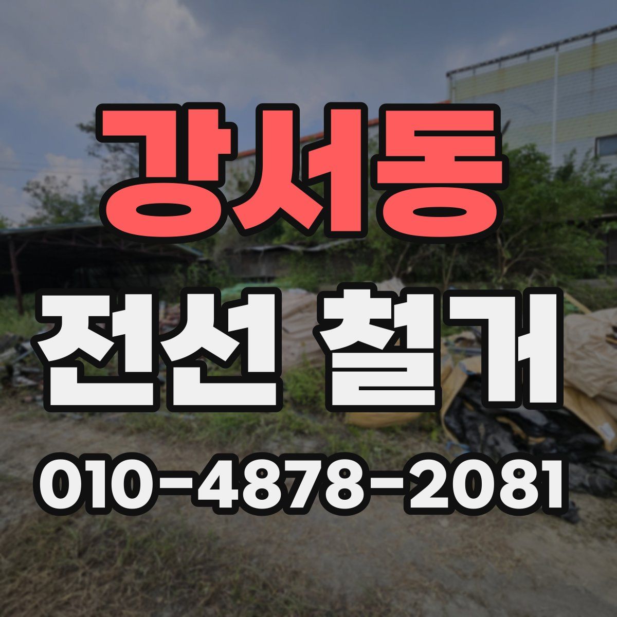 강서동 전선 철거