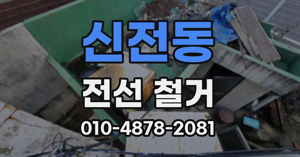 신전동 전선 철거