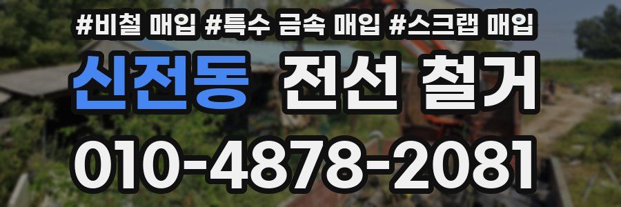 신전동 전선 철거