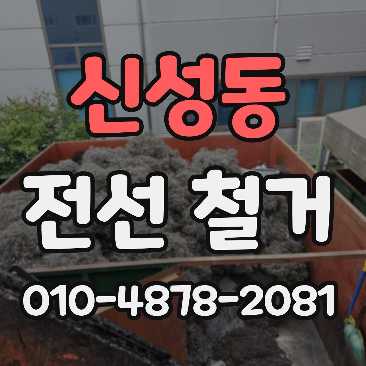 신성동 전선 철거
