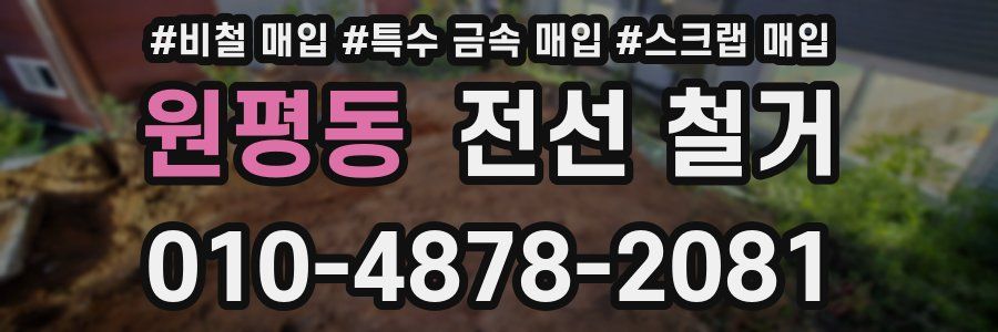 원평동 전선 철거