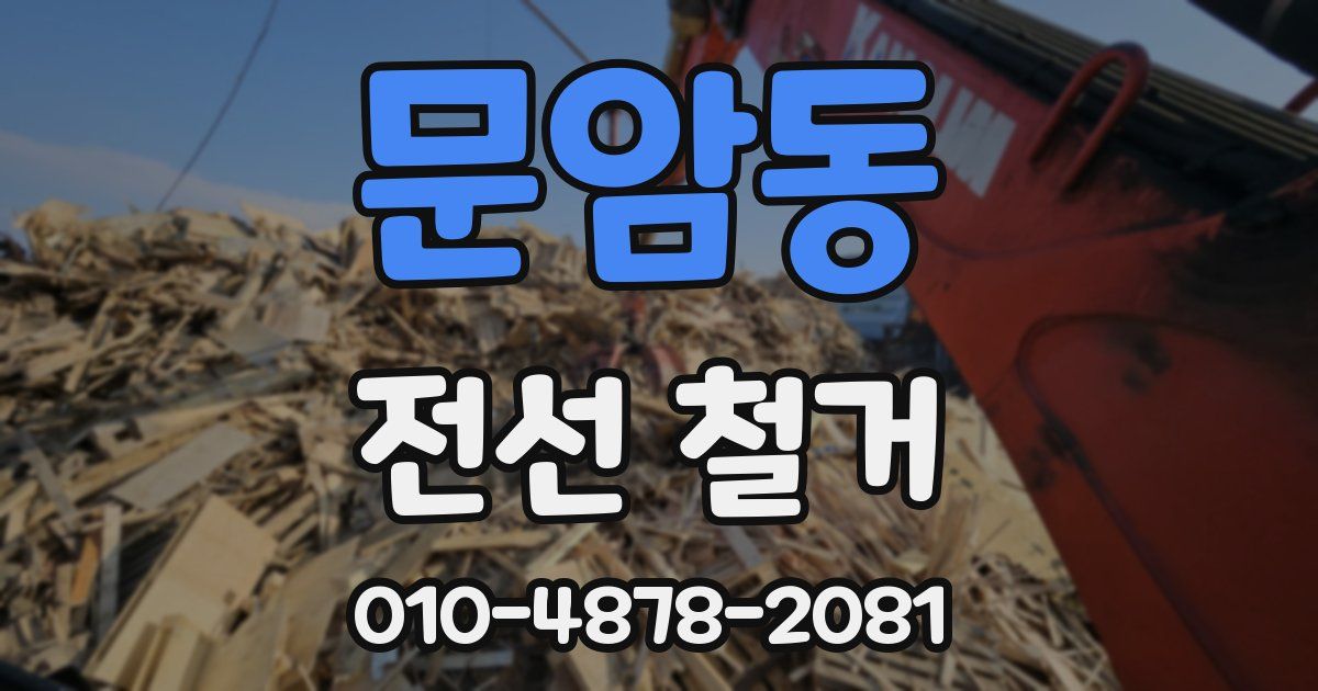 문암동 전선 철거