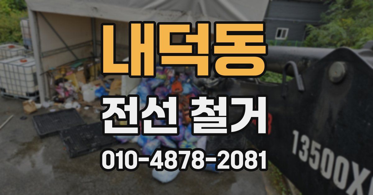 내덕동 전선 철거