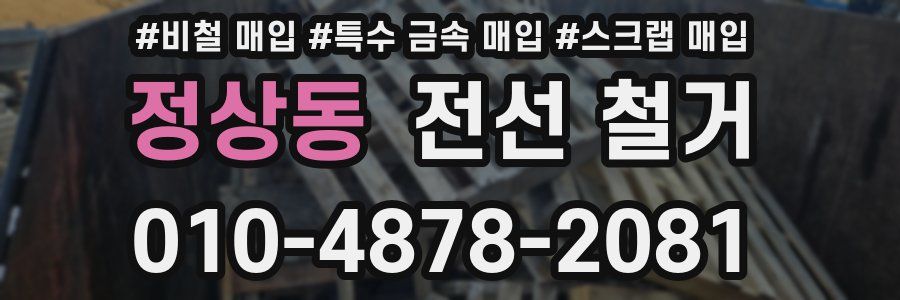 정상동 전선 철거