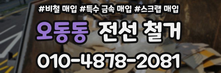 오동동 전선 철거