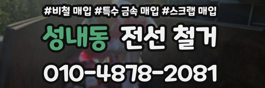 성내동 전선 철거