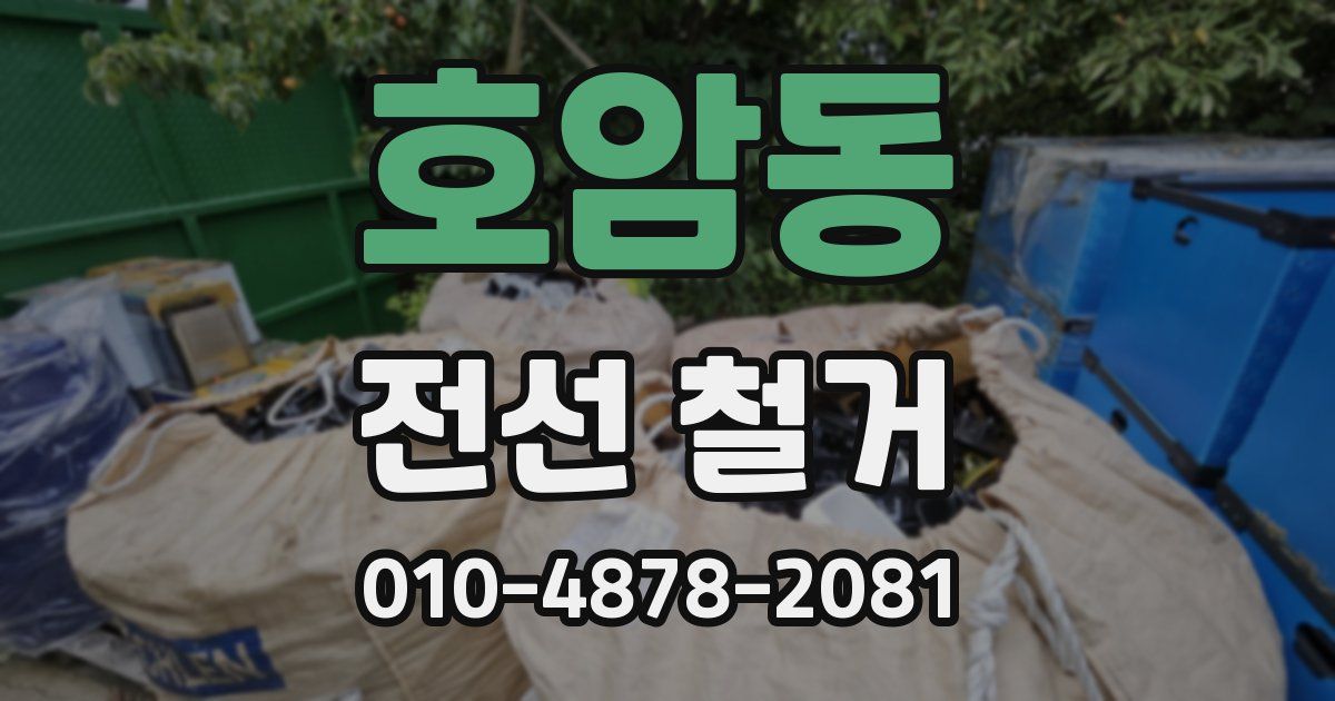 호암동 전선 철거