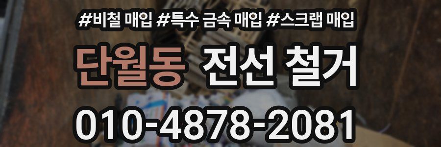 단월동 전선 철거