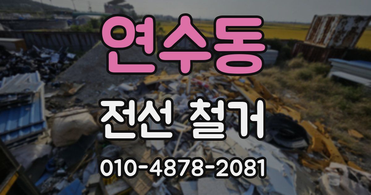 연수동 전선 철거
