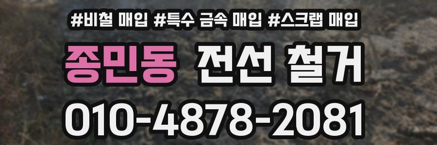 종민동 전선 철거