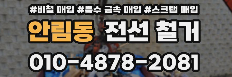 안림동 전선 철거