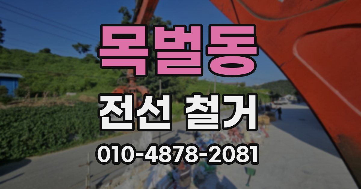 목벌동 전선 철거