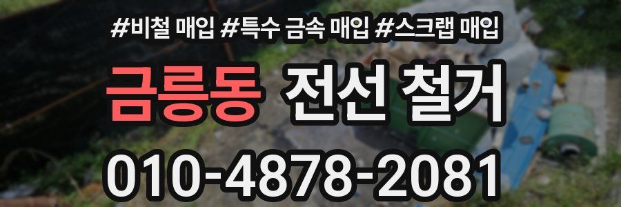 금릉동 전선 철거