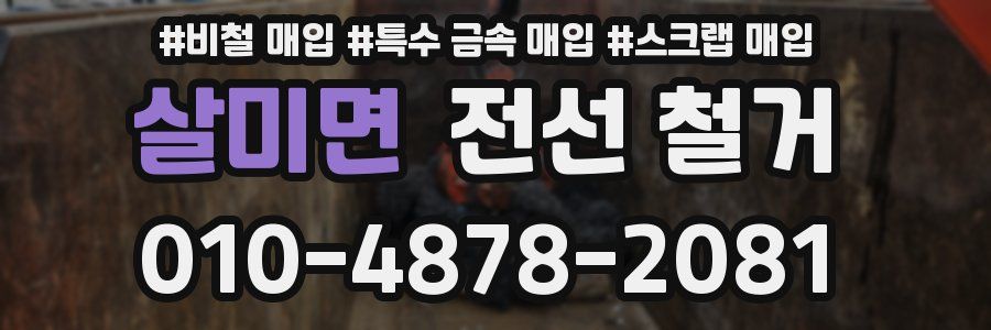 살미면 전선 철거