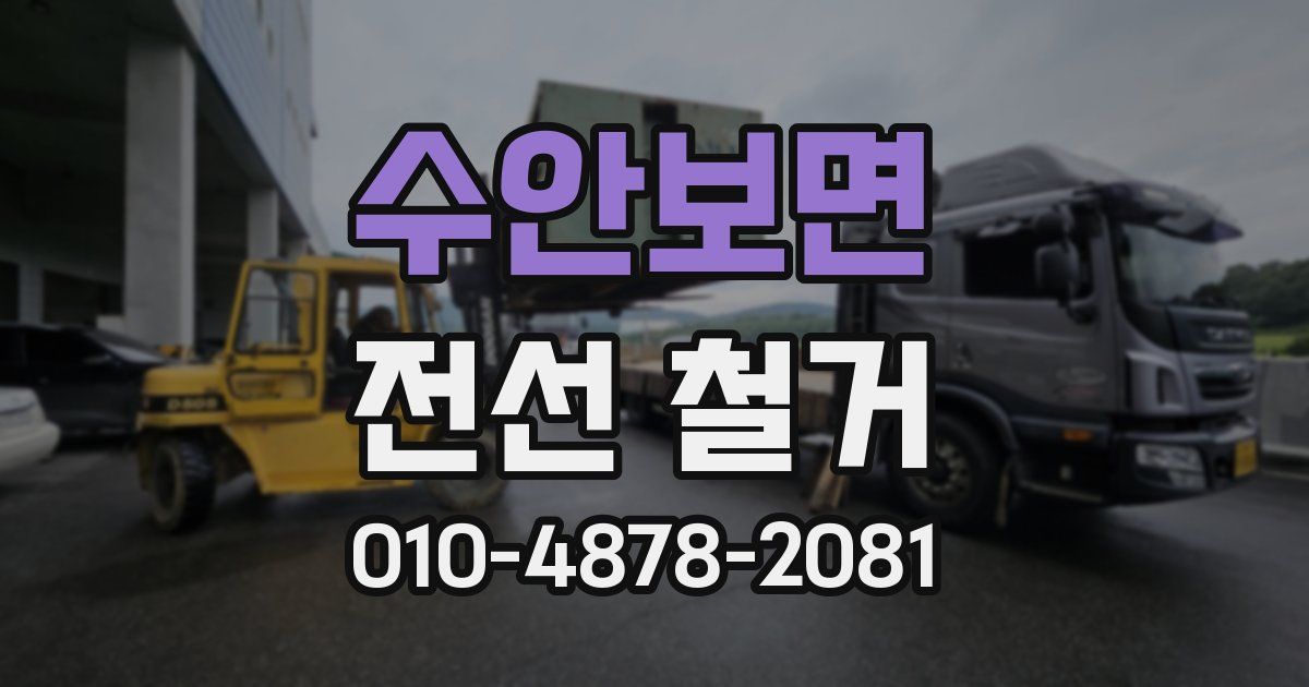수안보면 전선 철거