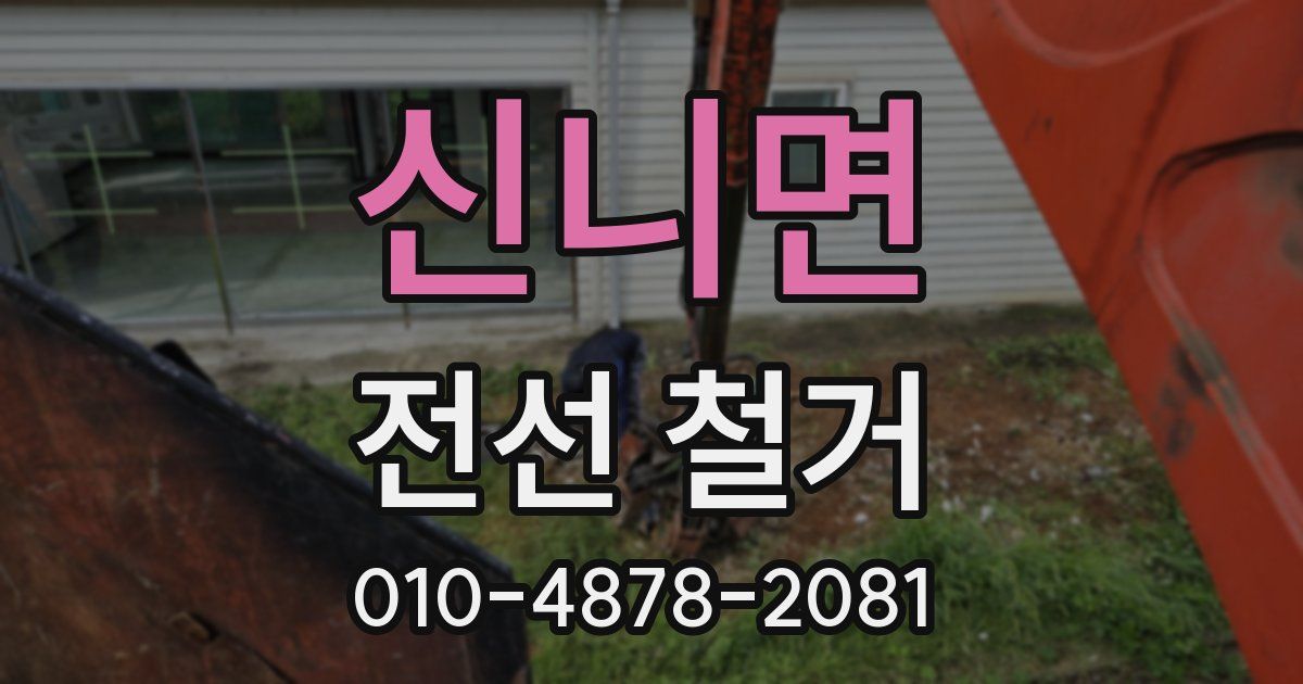 신니면 전선 철거