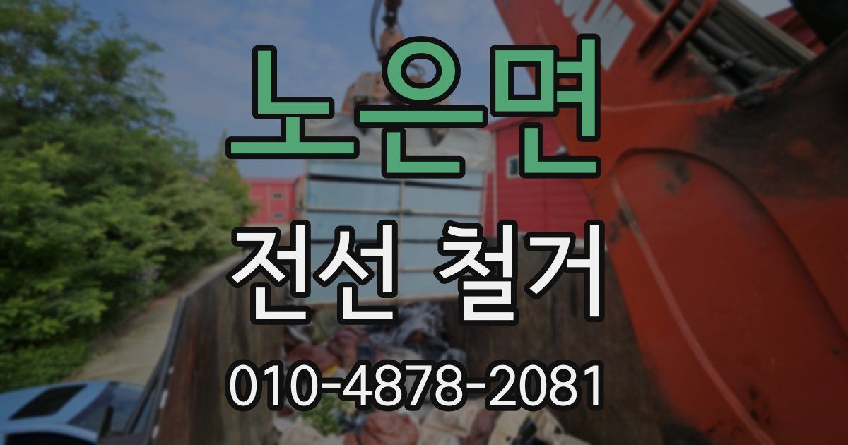 노은면 전선 철거