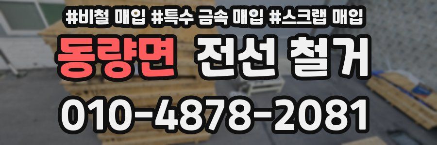 동량면 전선 철거