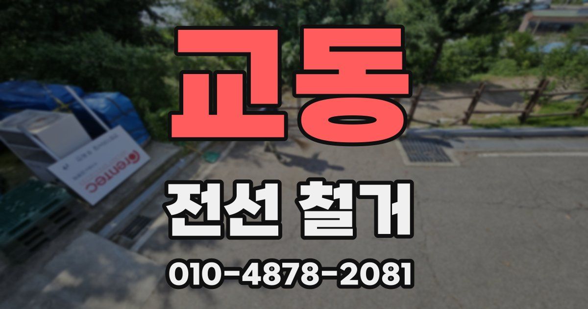 교동 전선 철거