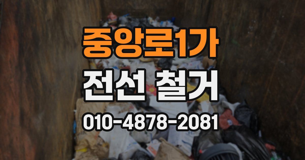 중앙로1가 전선 철거