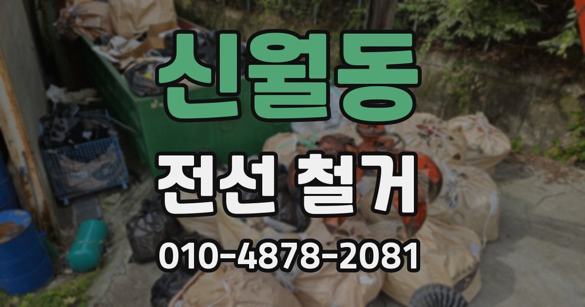 신월동 전선 철거