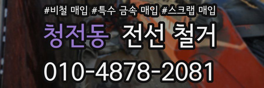 청전동 전선 철거