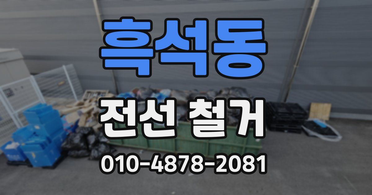 흑석동 전선 철거