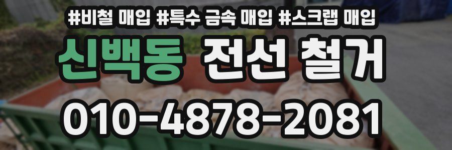 신백동 전선 철거