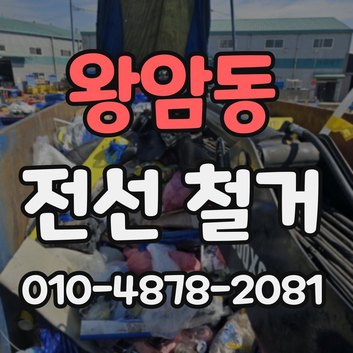 왕암동 전선 철거