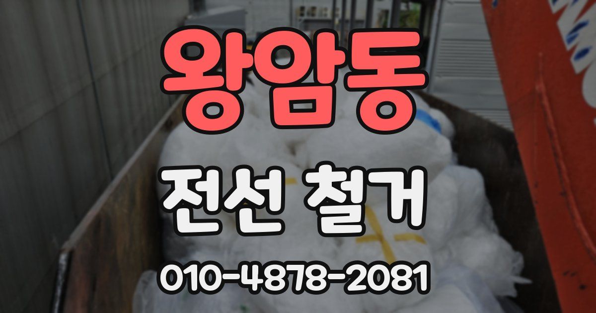 왕암동 전선 철거