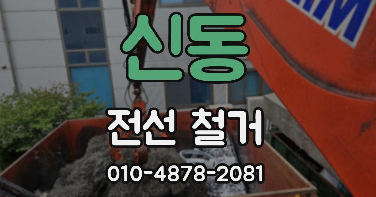 신동 전선 철거