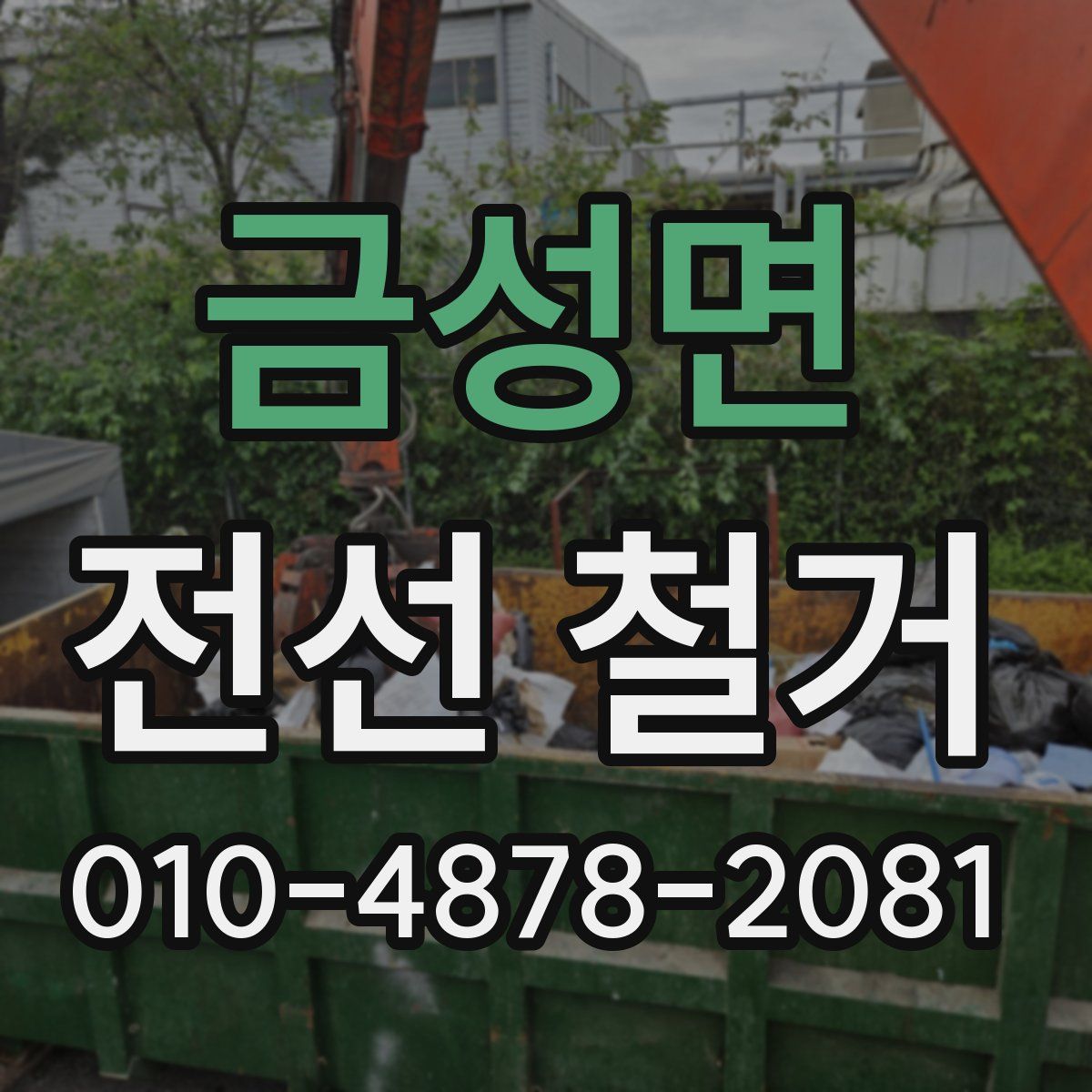 금성면 전선 철거